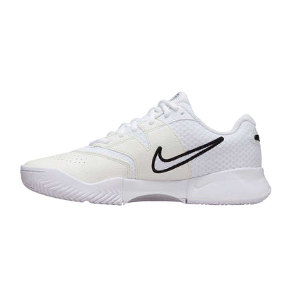 White-Black - Side - Nike Womens-Ladies Court Lite 4 Tennis Shoes