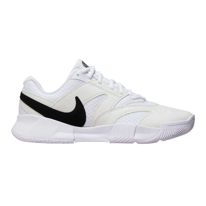 White-Black - Front - Nike Womens-Ladies Court Lite 4 Tennis Shoes