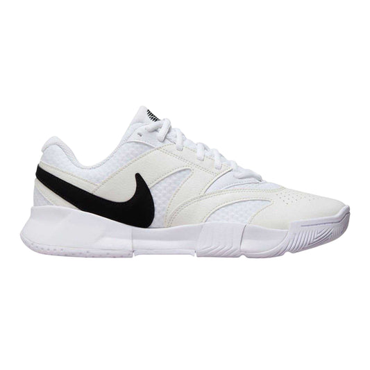 White-Black - Front - Nike Womens-Ladies Court Lite 4 Tennis Shoes
