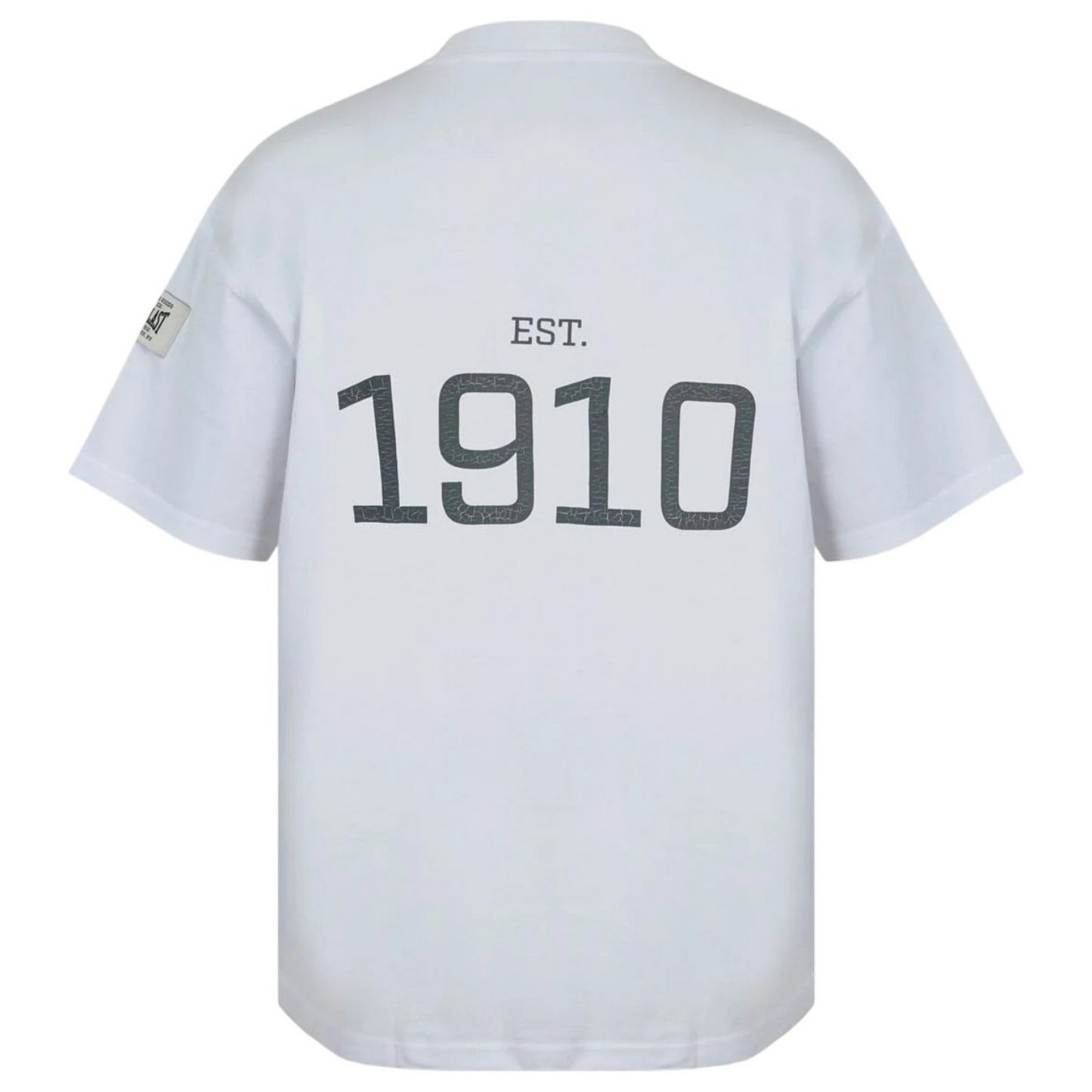White - Back - Everlast Mens NYC Logo Crew Neck Oversized T-Shirt