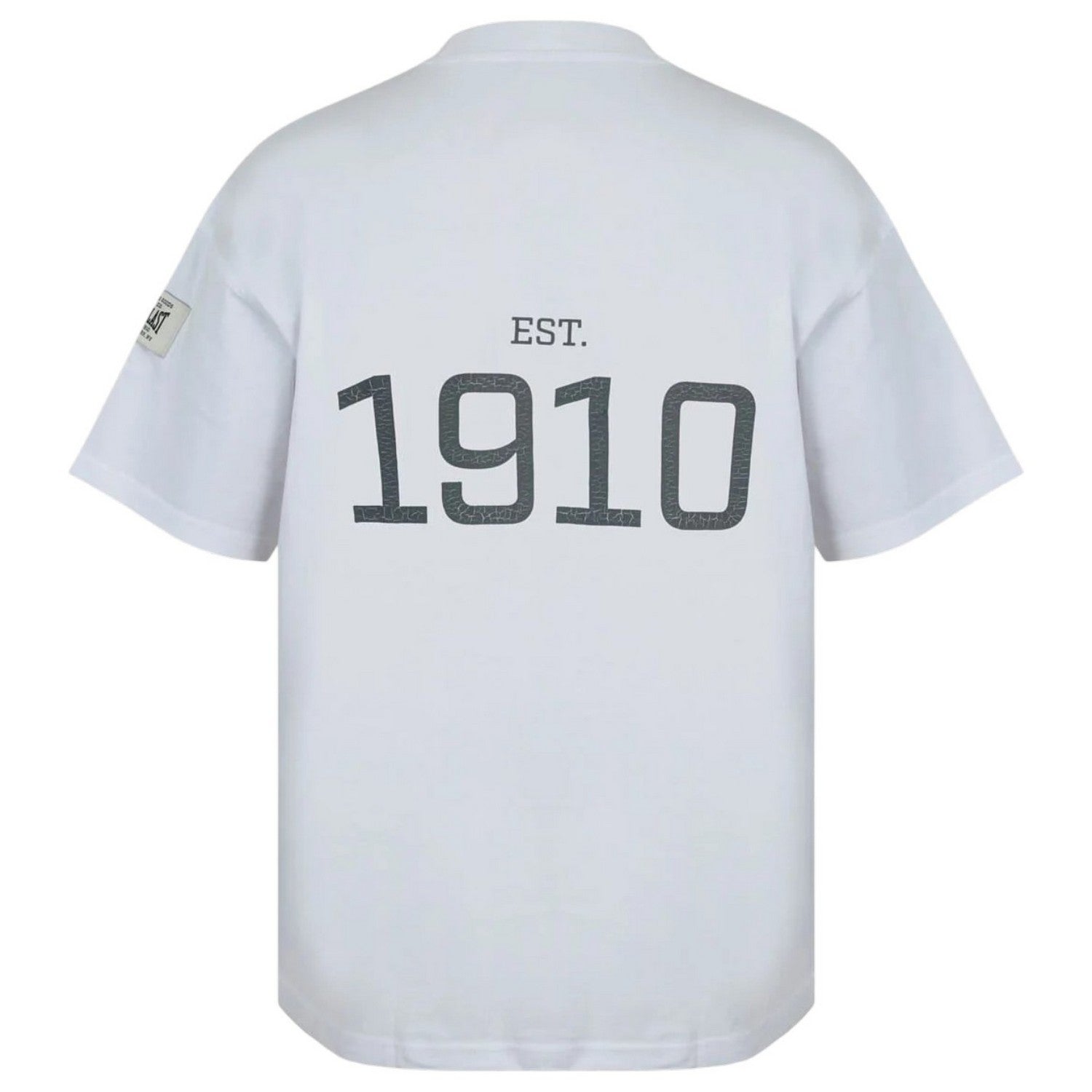 White - Back - Everlast Mens NYC Logo Crew Neck Oversized T-Shirt