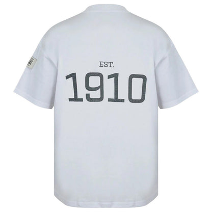 White - Back - Everlast Mens NYC Logo Crew Neck Oversized T-Shirt