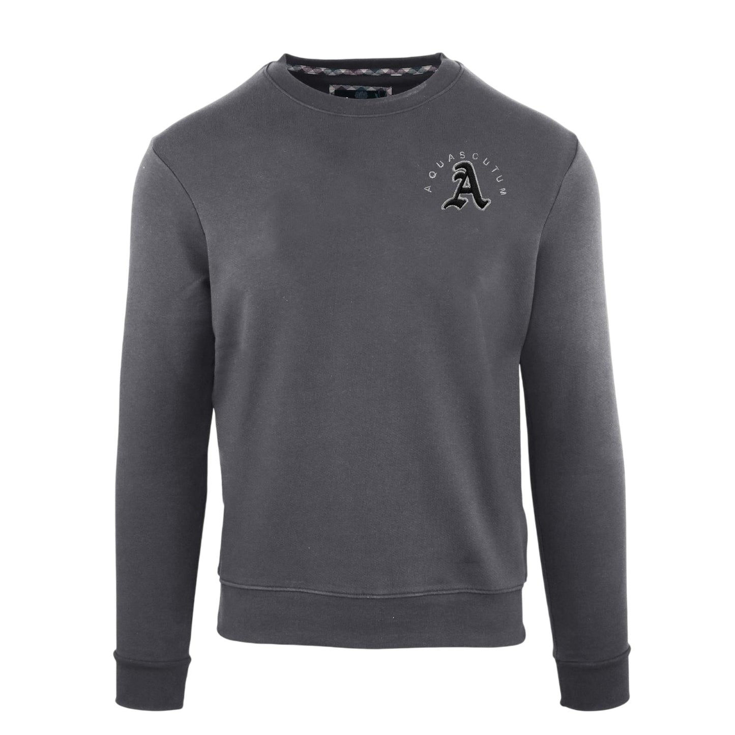 Antracite - Front - Aquascutum Mens Round Neck Sweatshirt