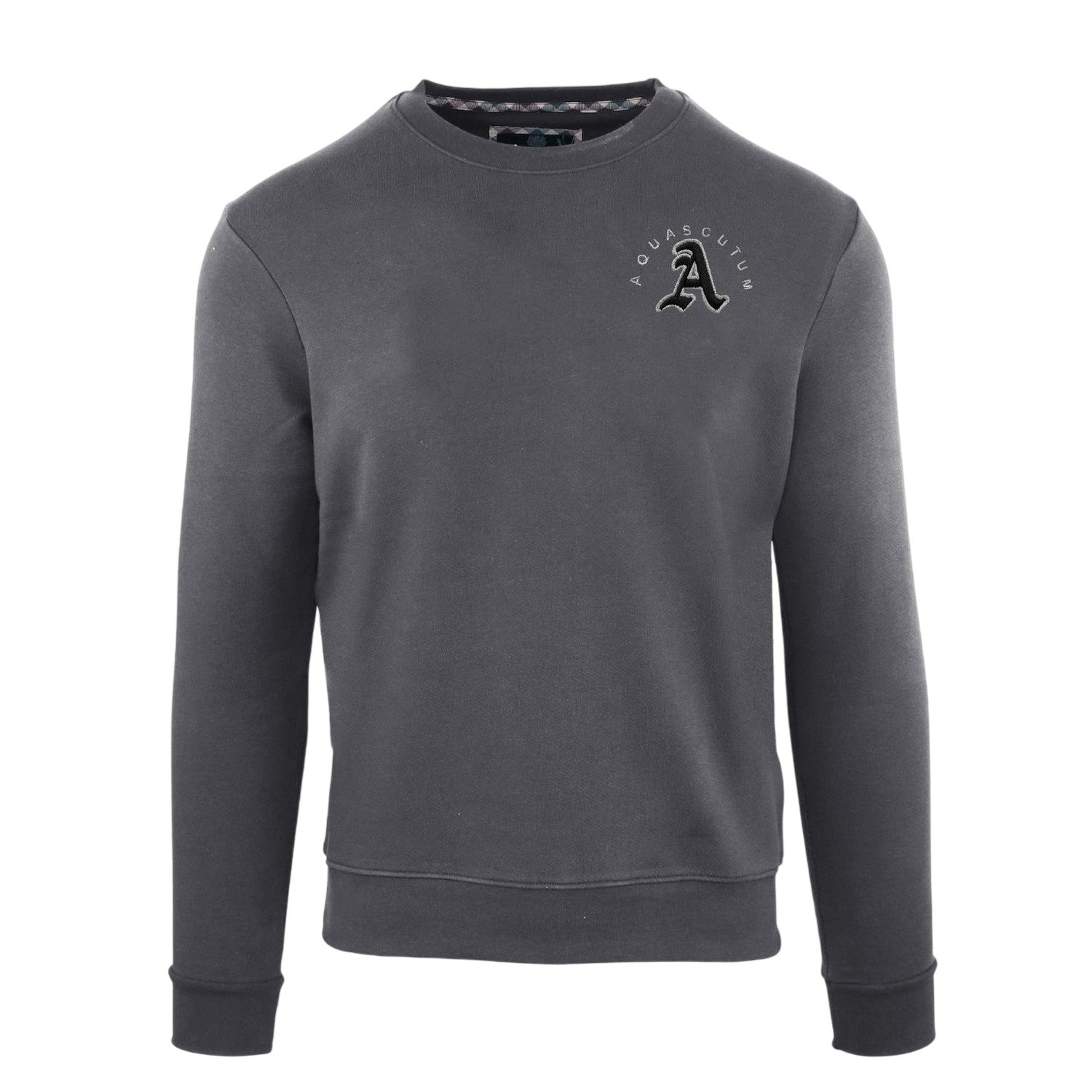 Antracite - Front - Aquascutum Mens Round Neck Sweatshirt