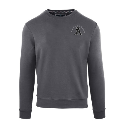 Antracite - Front - Aquascutum Mens Round Neck Sweatshirt