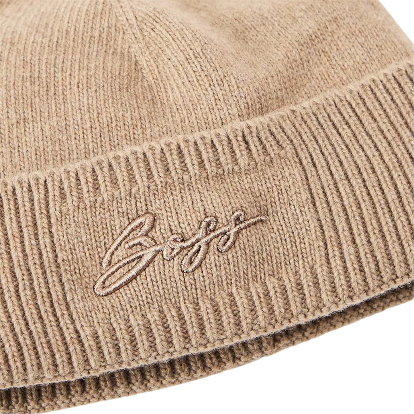 Rust - Side - Boss Landrenia Embroidered Logo Beanie