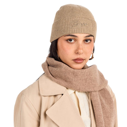 Rust - Lifestyle - Boss Landrenia Embroidered Logo Beanie