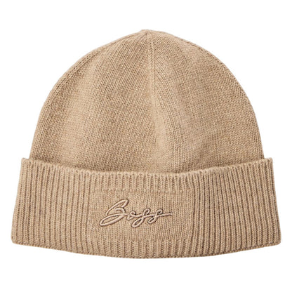 Rust - Front - Boss Landrenia Embroidered Logo Beanie