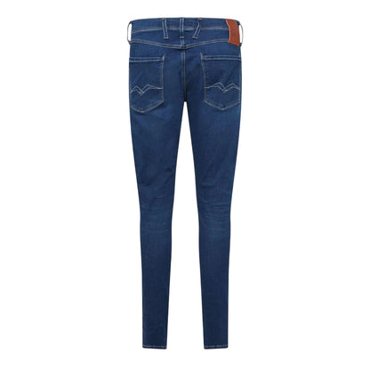 Blue - Back - Replay Mens Anbass Slim Jeans