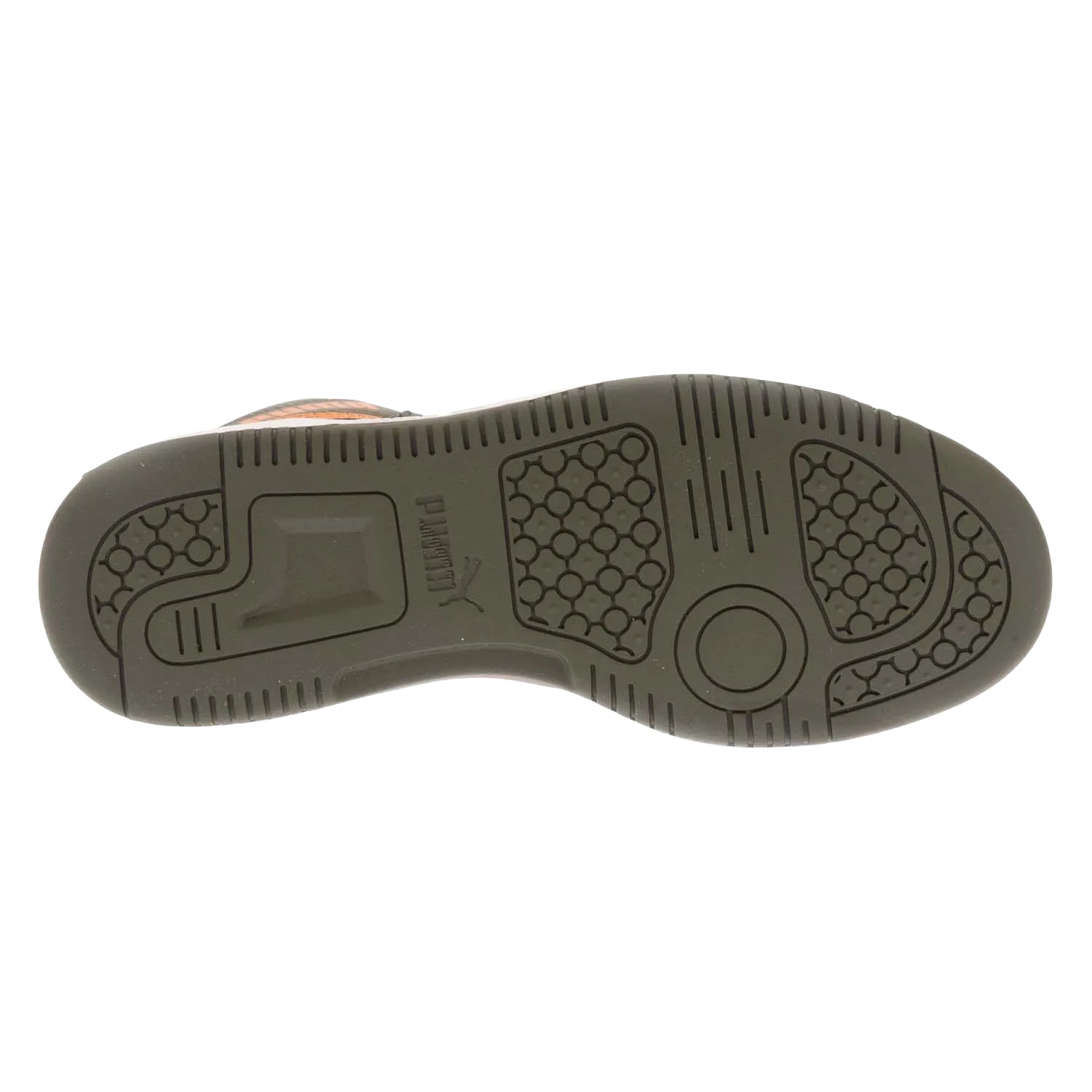 Olive - Lifestyle - Puma Childrens-Kids Rebound V6 Mid Cut Trainers