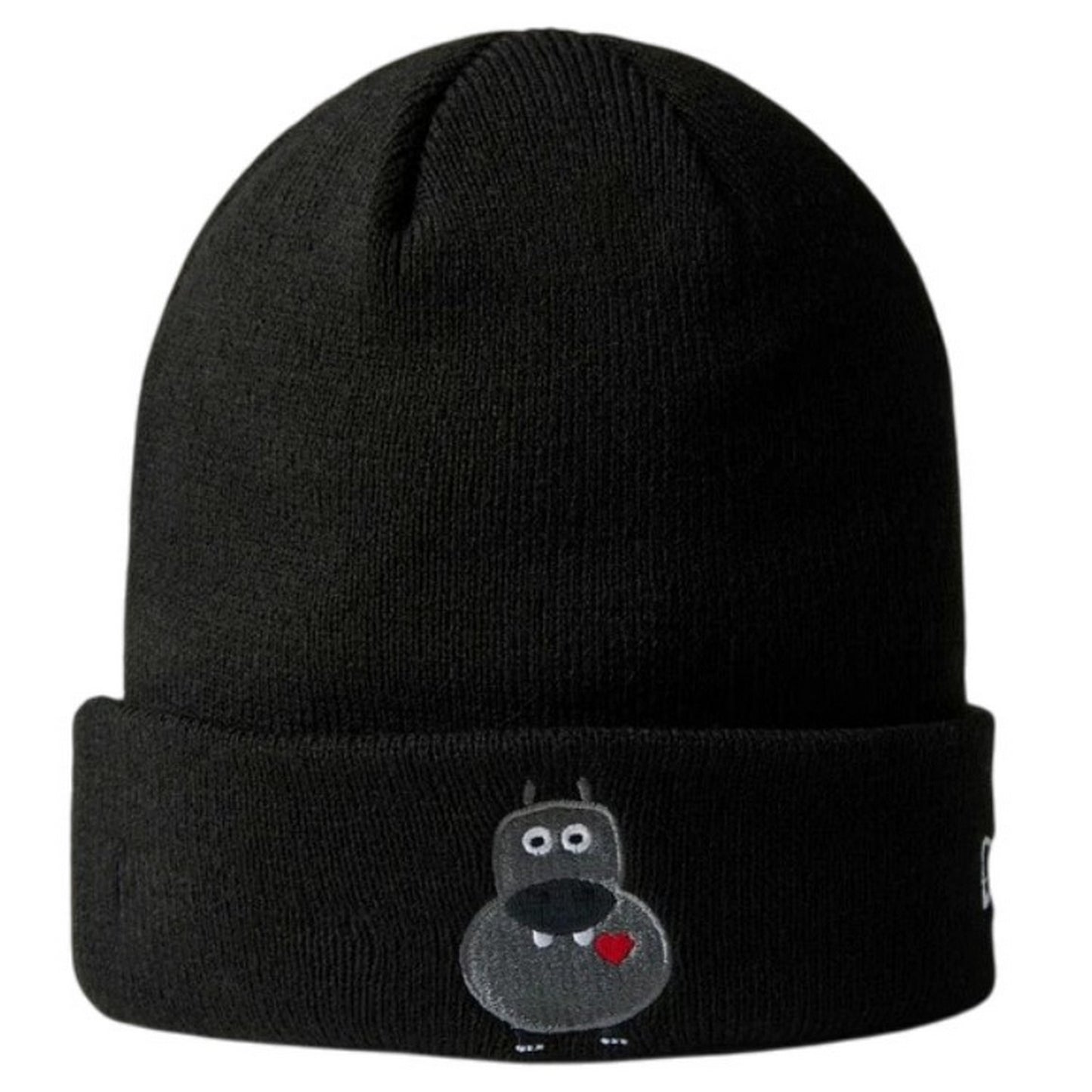 Black - Front - New Era Childrens-Kids Animals Knitted Beanie