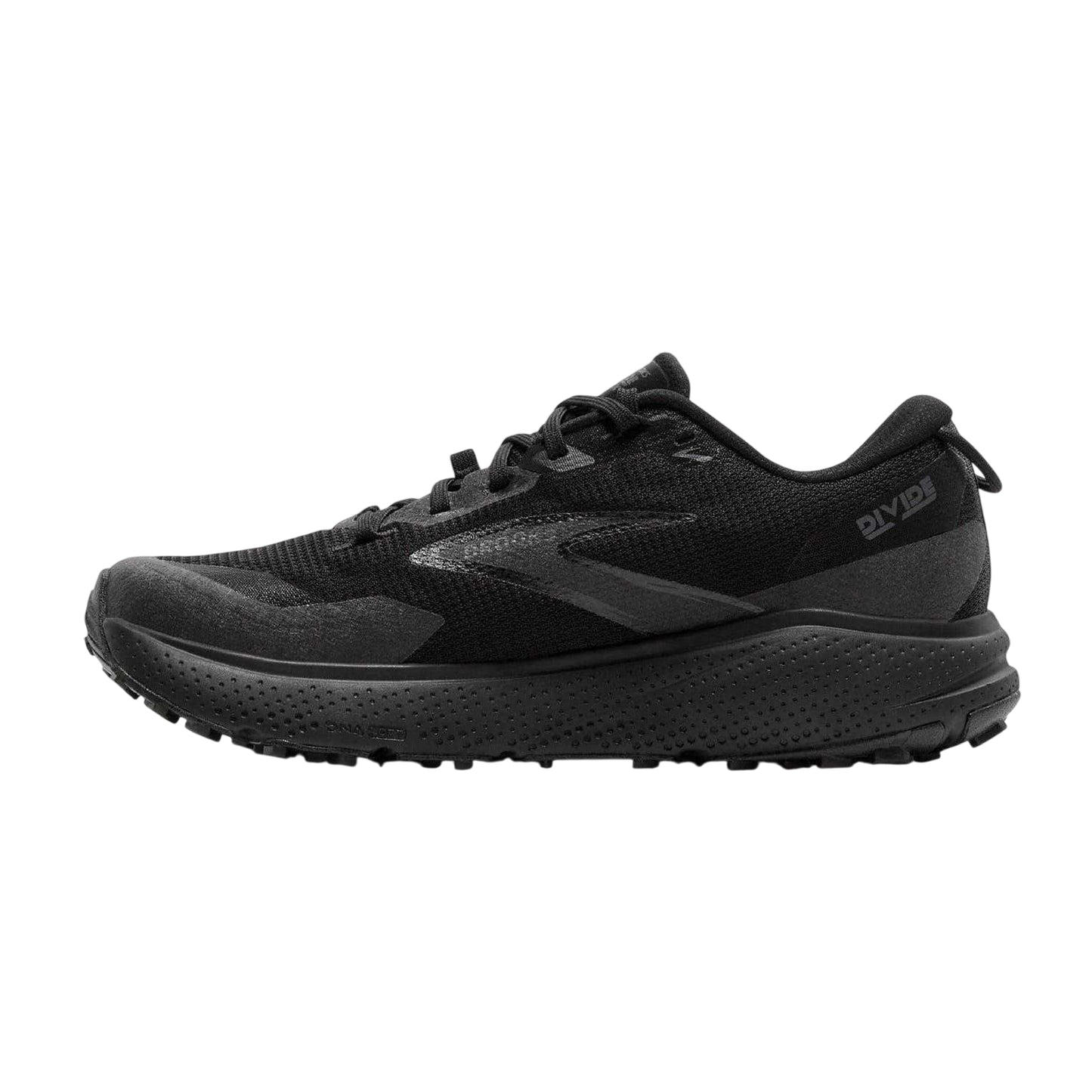 Black - Side - Brooks Womens-Ladies Divide 6 GTX Shoes