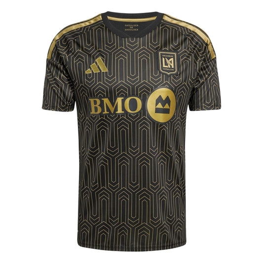 Black-Gold - Front - Los Angeles FC Mens Adidas Home Jersey