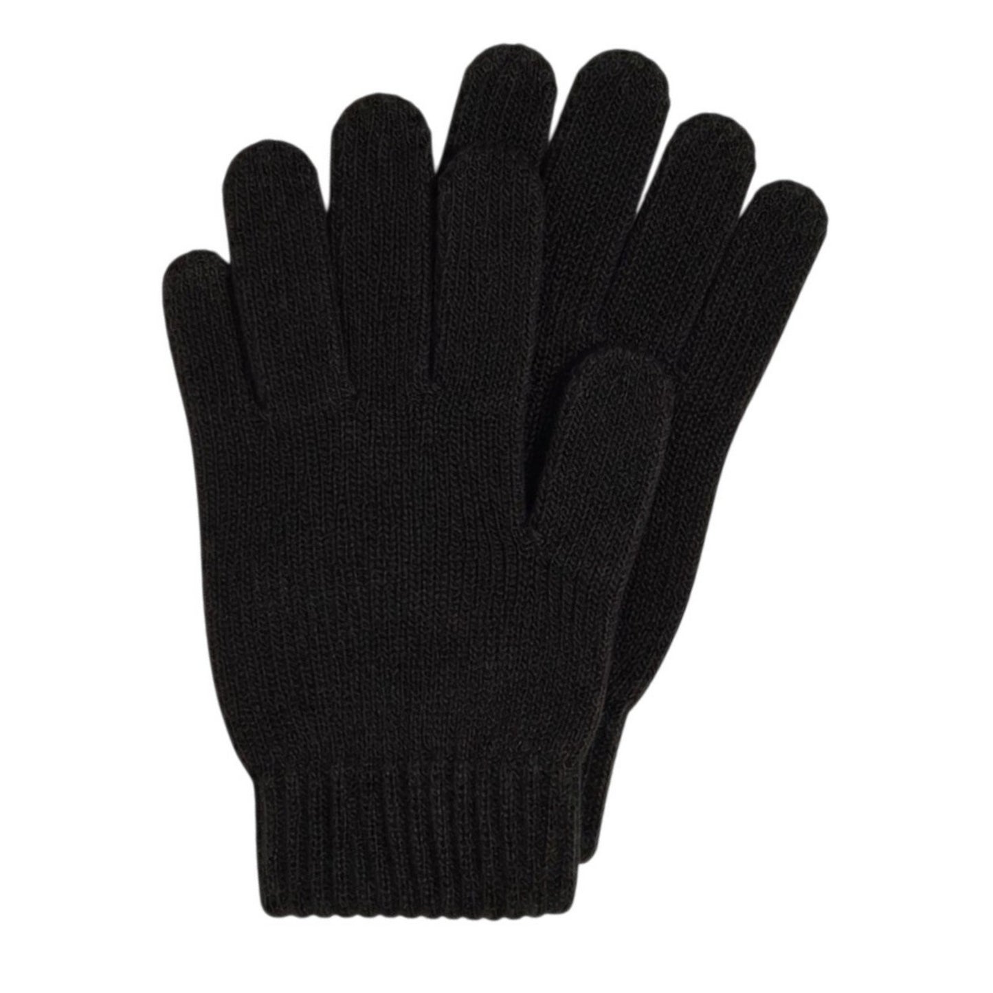 Black-White - Side - Adidas Childrens-Kids Beanie & Gloves Set