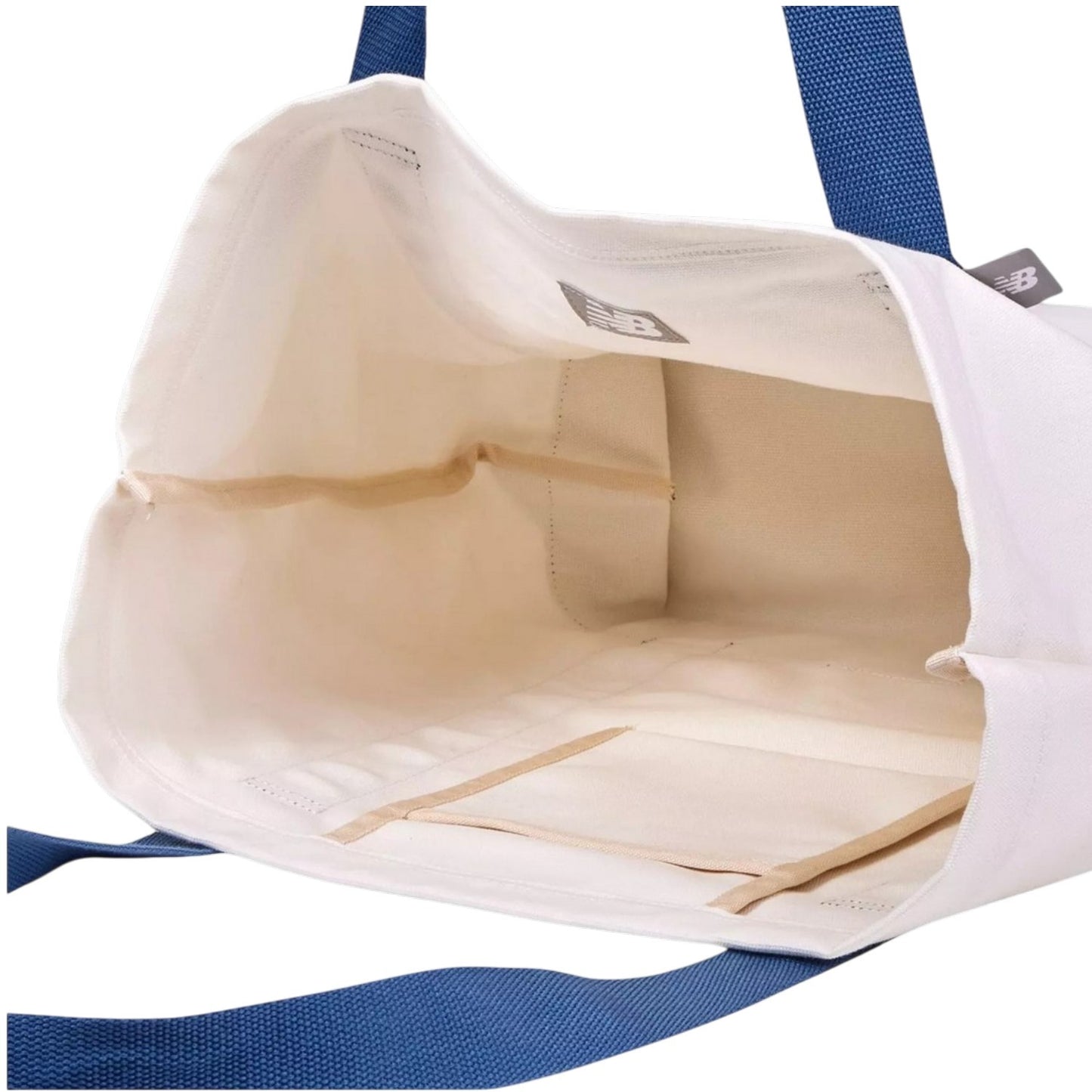 White-Blue - Side - New Balance Canvas Tote Bag