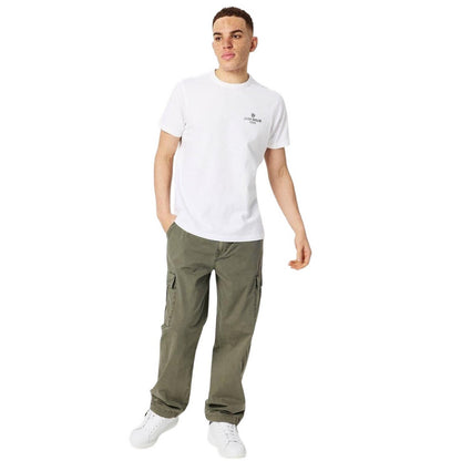 White - Pack Shot - Jack Wills Mens Reverse Printed Logo T-Shirt