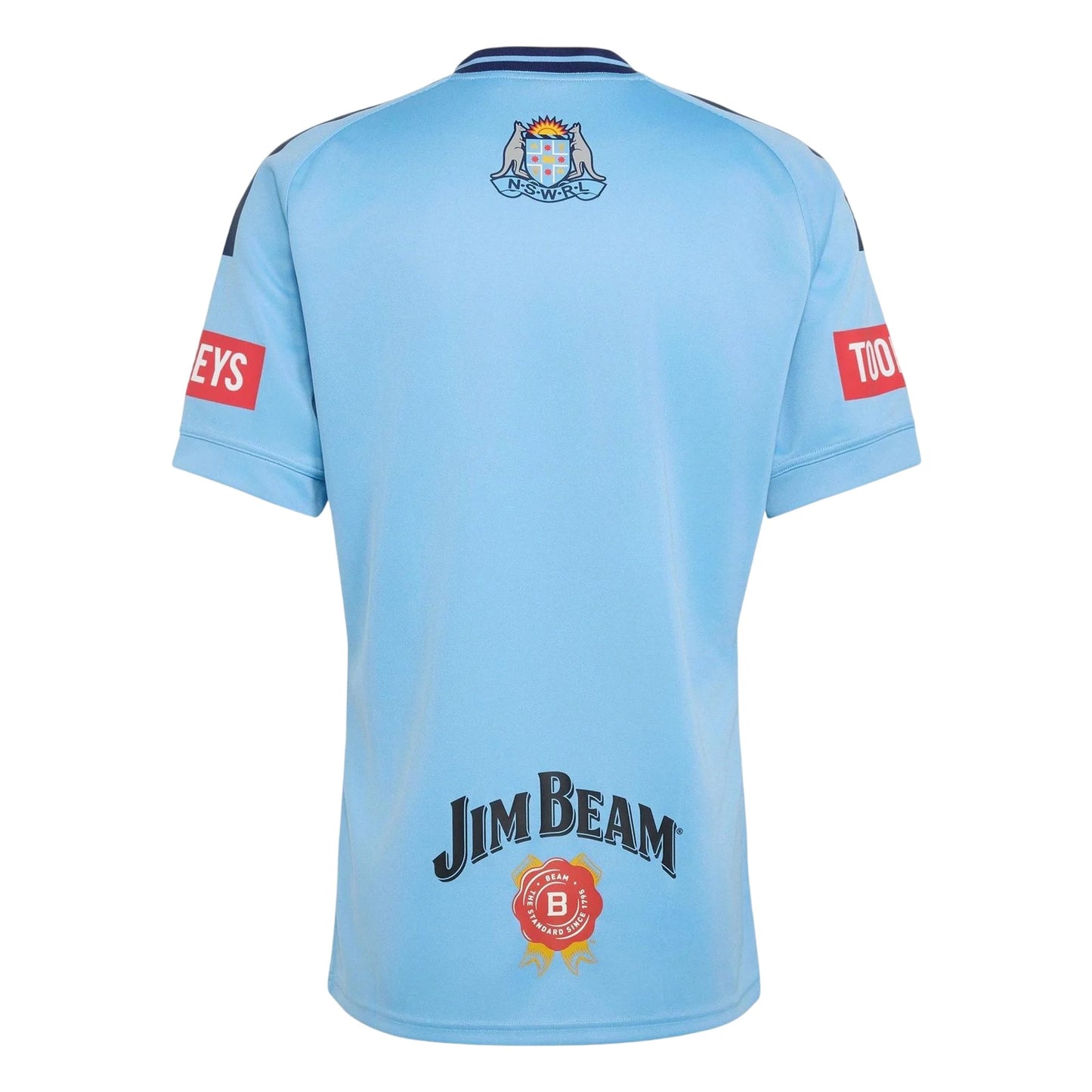 Light Blue - Back - Adidas Mens 2025-2026 NSW Blues Rugby Shirt