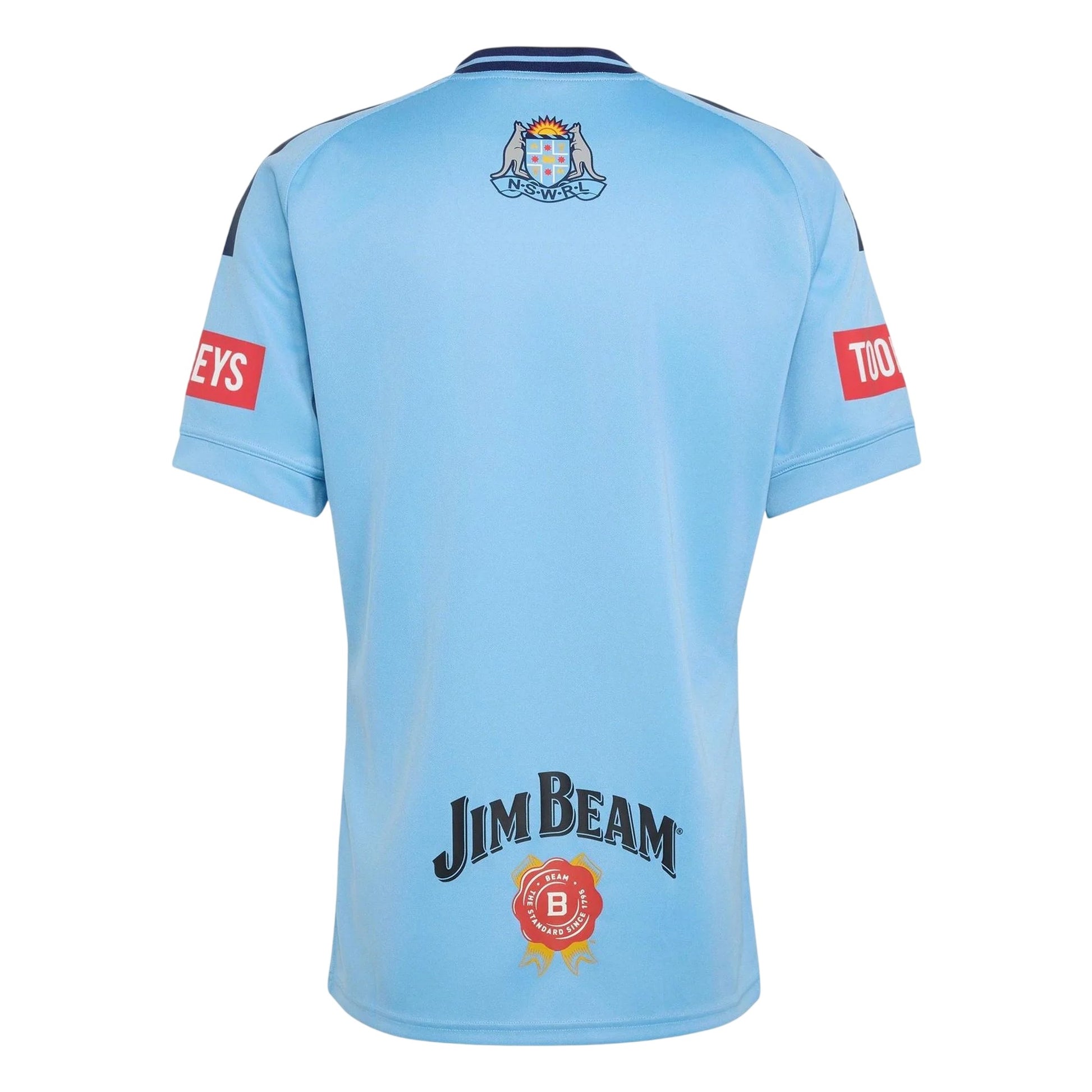 Light Blue - Back - Adidas Mens 2025-2026 NSW Blues Rugby Shirt