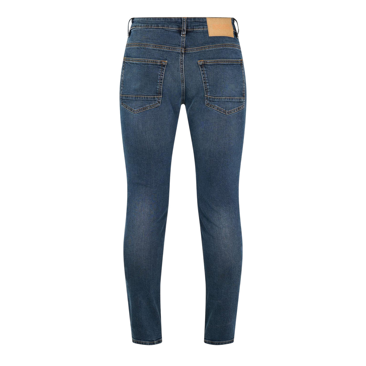 Dark Blue - Back - Boss Mens Delaware Slim Jeans