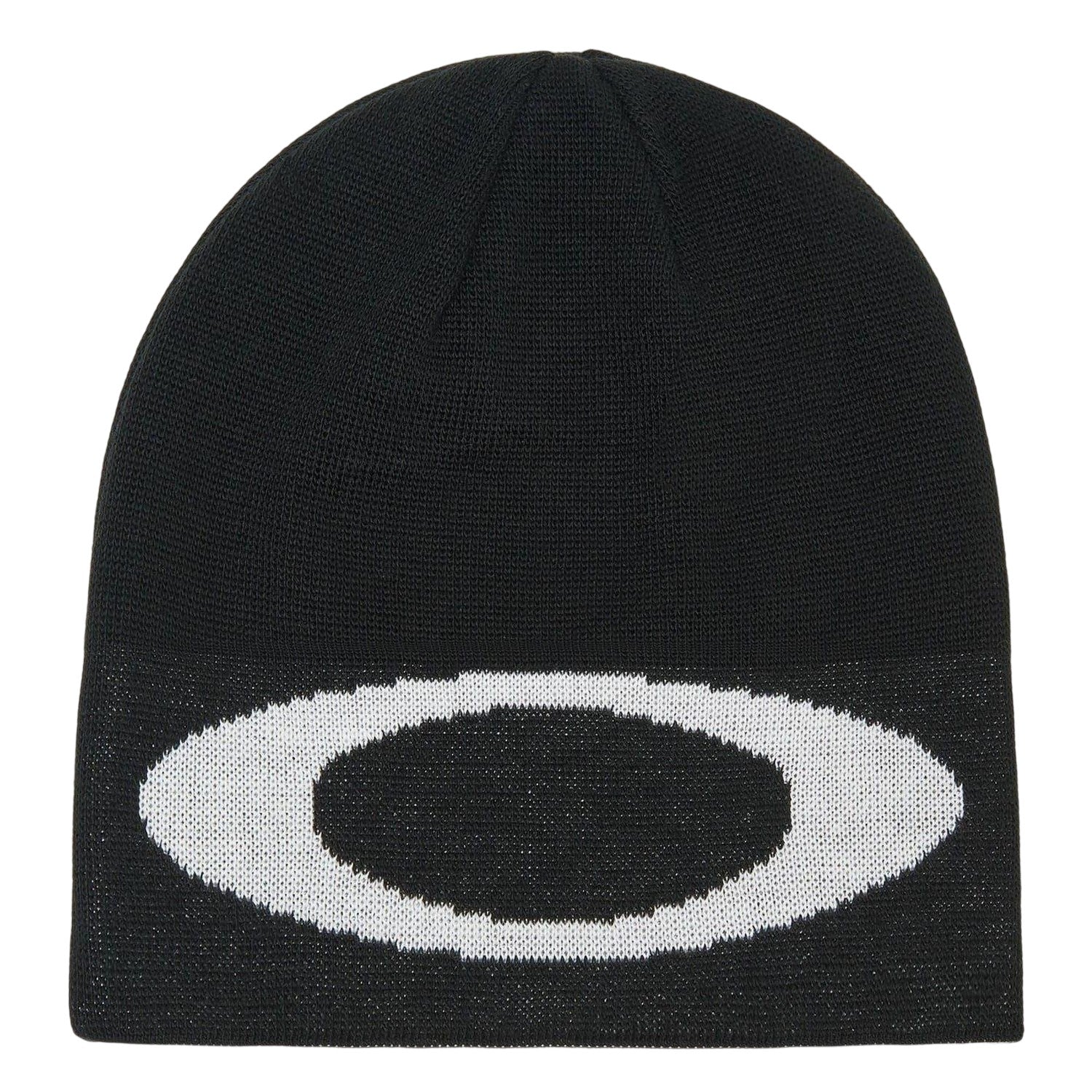 Black - Front - Oakley Ellipse Logo Soft Beanie