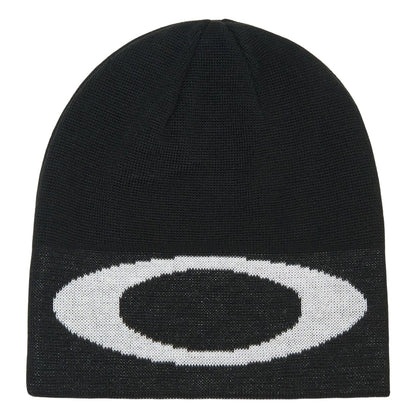 Black - Front - Oakley Ellipse Logo Soft Beanie