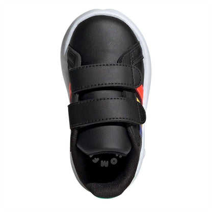 Core Black - Lifestyle - Adidas Childrens-Kids Court 2.0 Striped Trainers