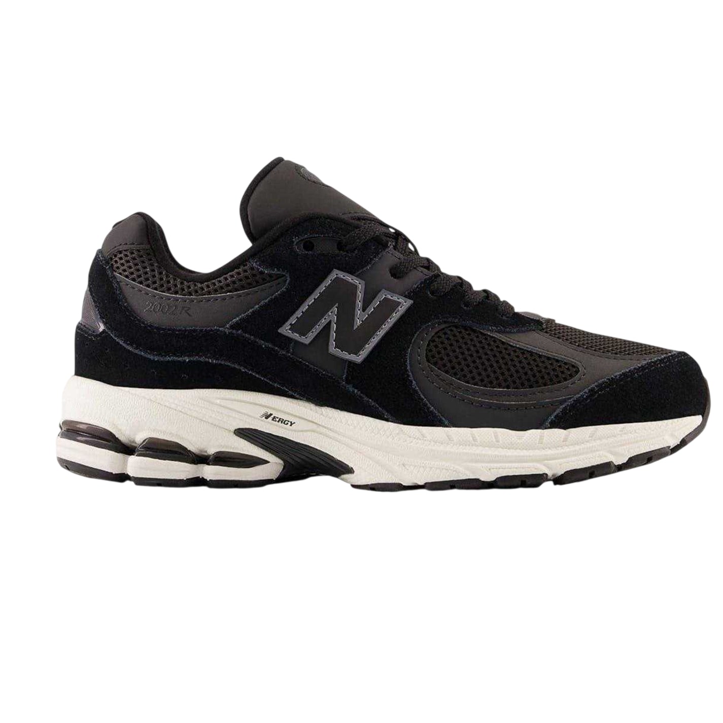 Black - Front - New Balance Childrens-Kids 2002 Suede Trainers