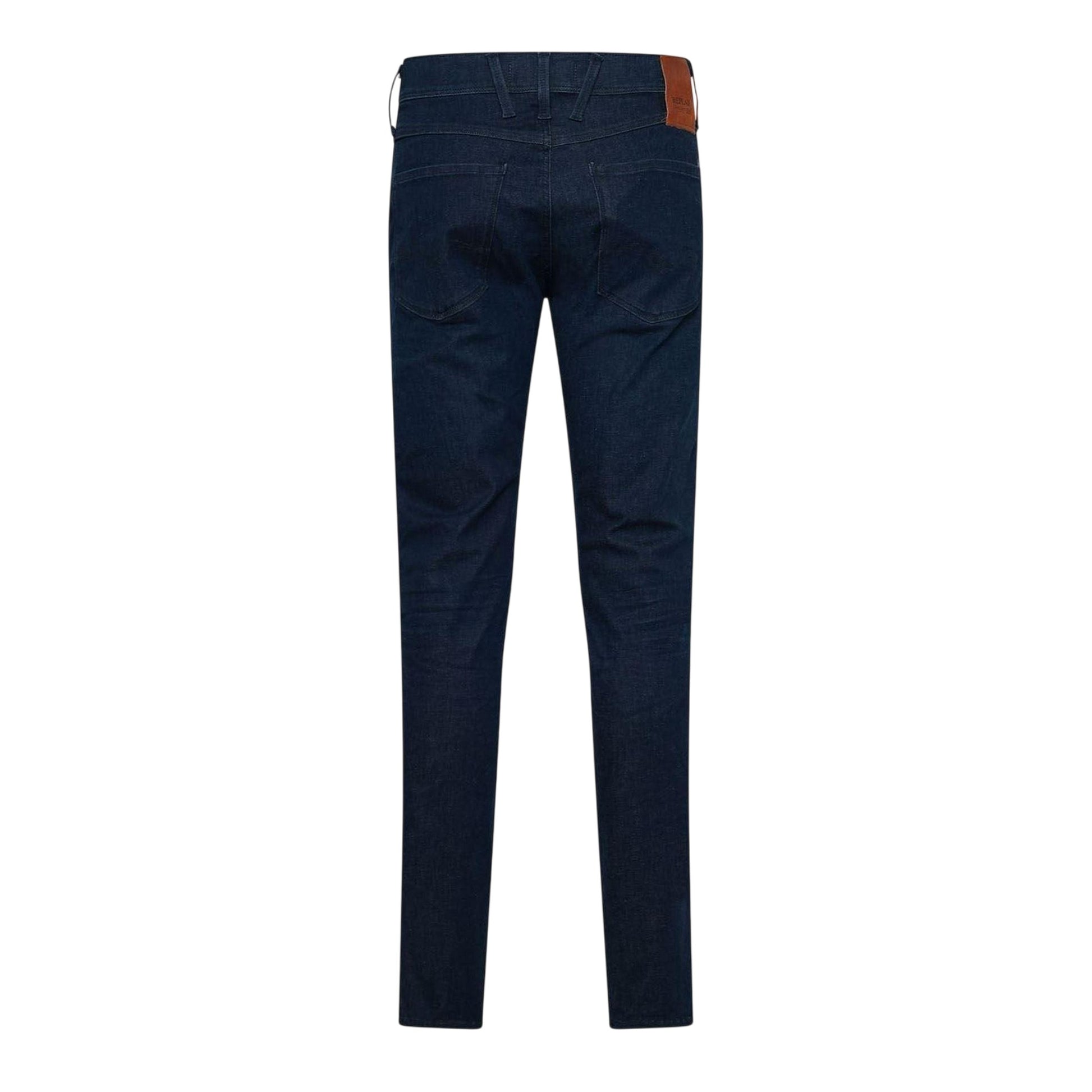 Blue - Back - Hugo Boss Mens Anbass Cotton Slim Jeans