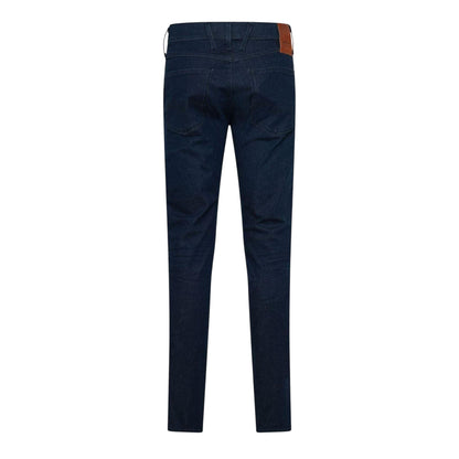 Blue - Back - Hugo Boss Mens Anbass Cotton Slim Jeans