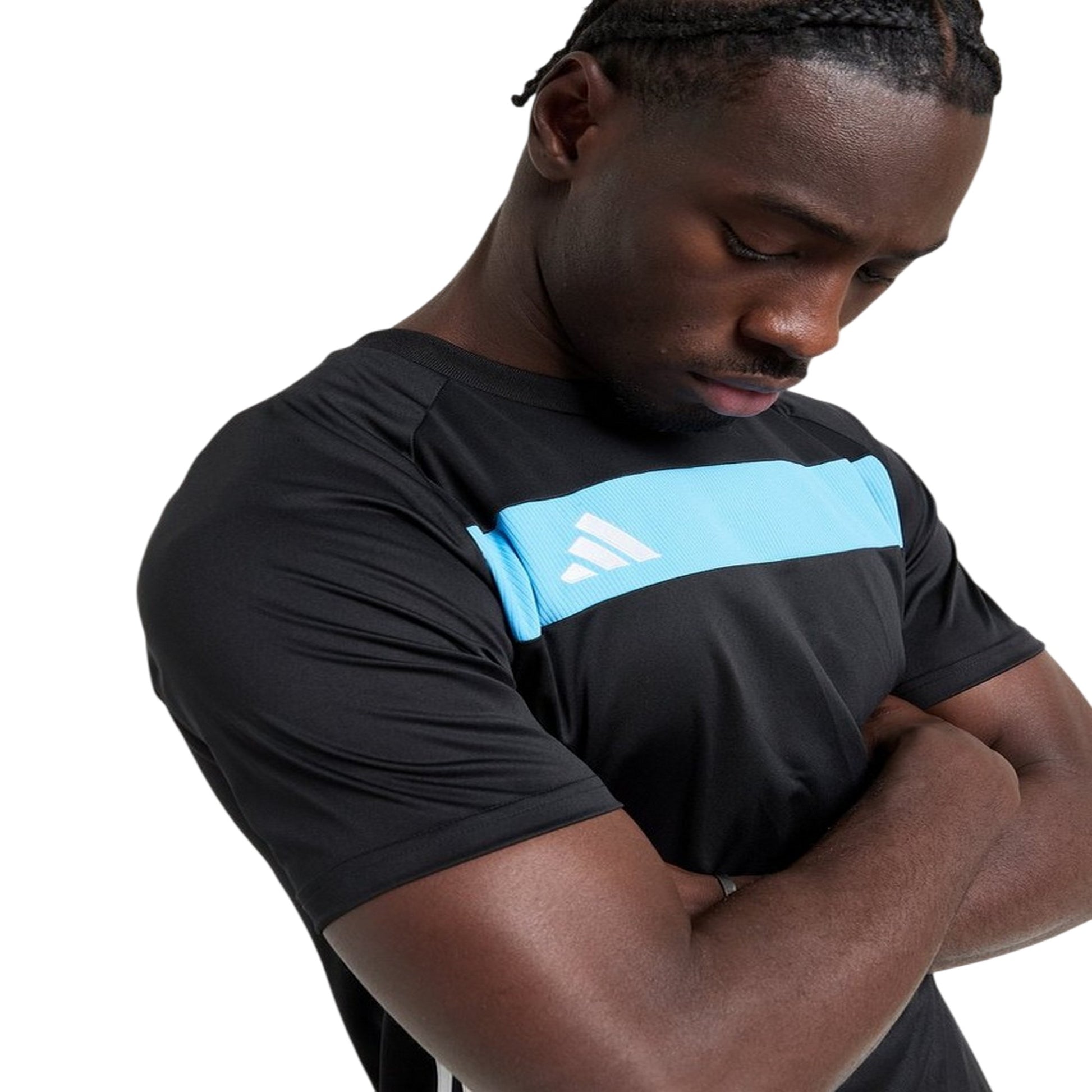Black - Side - Adidas Mens Tiro 25 Essentials Jersey