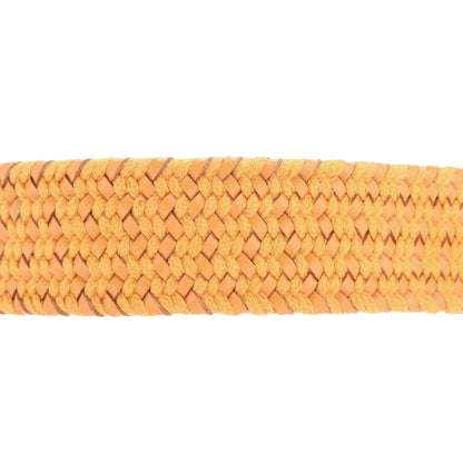 Mustard - Side - Ted Baker Galan Cow Leather Woven Belt