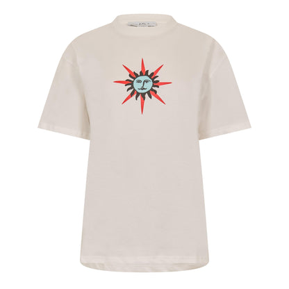White - Front - Never Fully Dressed Womens-Ladies Morocco Sun T-Shirt