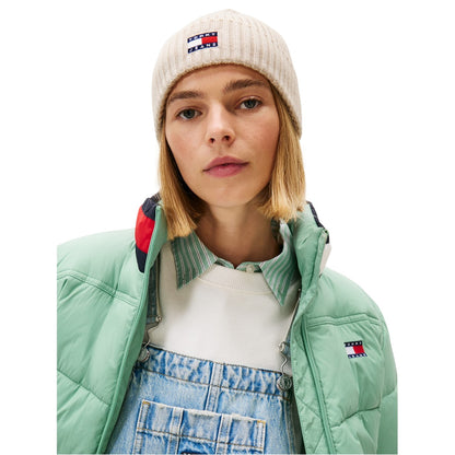 Beige - Lifestyle - Tommy Jeans Flag Logo Beanie