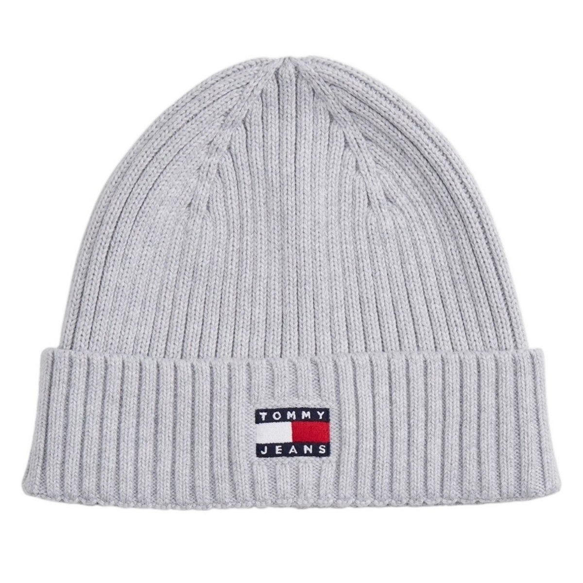 Grey - Front - Tommy Jeans Flag Logo Beanie