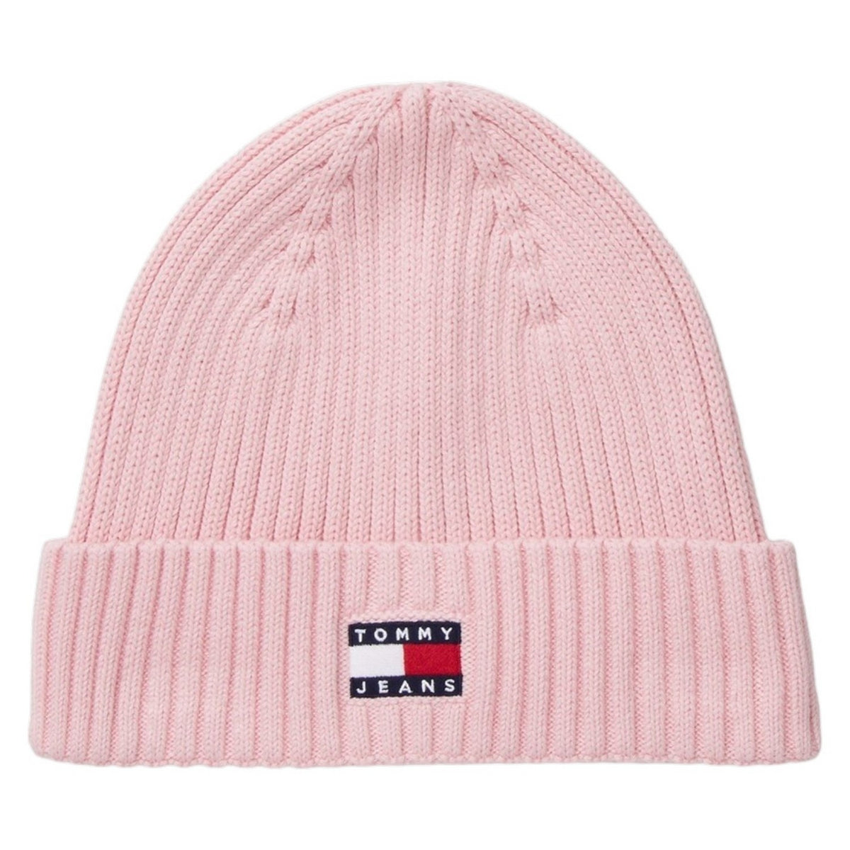 Pink - Front - Tommy Jeans Flag Logo Beanie