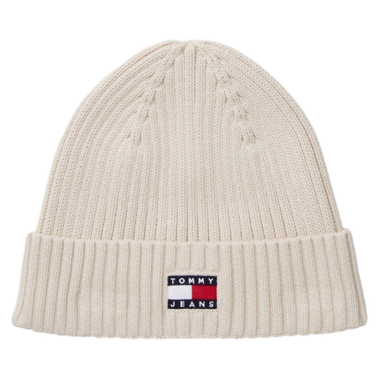 Beige - Front - Tommy Jeans Flag Logo Beanie