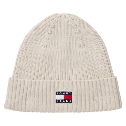 Beige - Front - Tommy Jeans Flag Logo Beanie