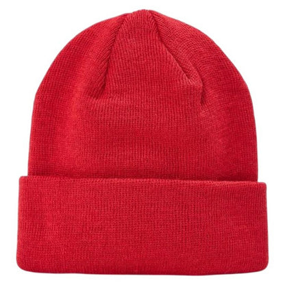Red-White Print - Back - Liverpool FC Childrens-Kids Embroidered Logo Ribbed Beanie