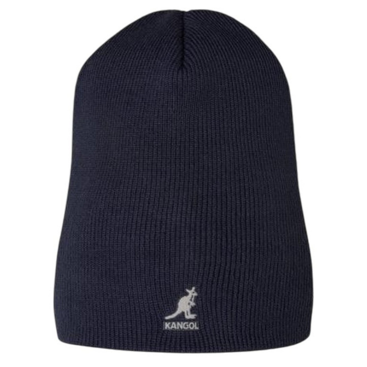 Dark Blue - Front - Kangol Embroidered Logo Acrylic Pull-On Beanie