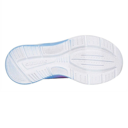 Black-Lavender - Back - Skechers Girls Microspec Max Mesh Trainers