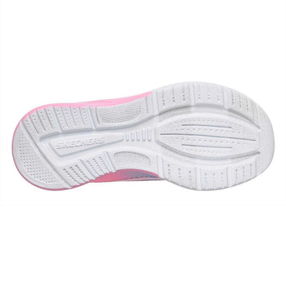 Pink-Purple - Back - Skechers Girls Microspec Max Mesh Trainers