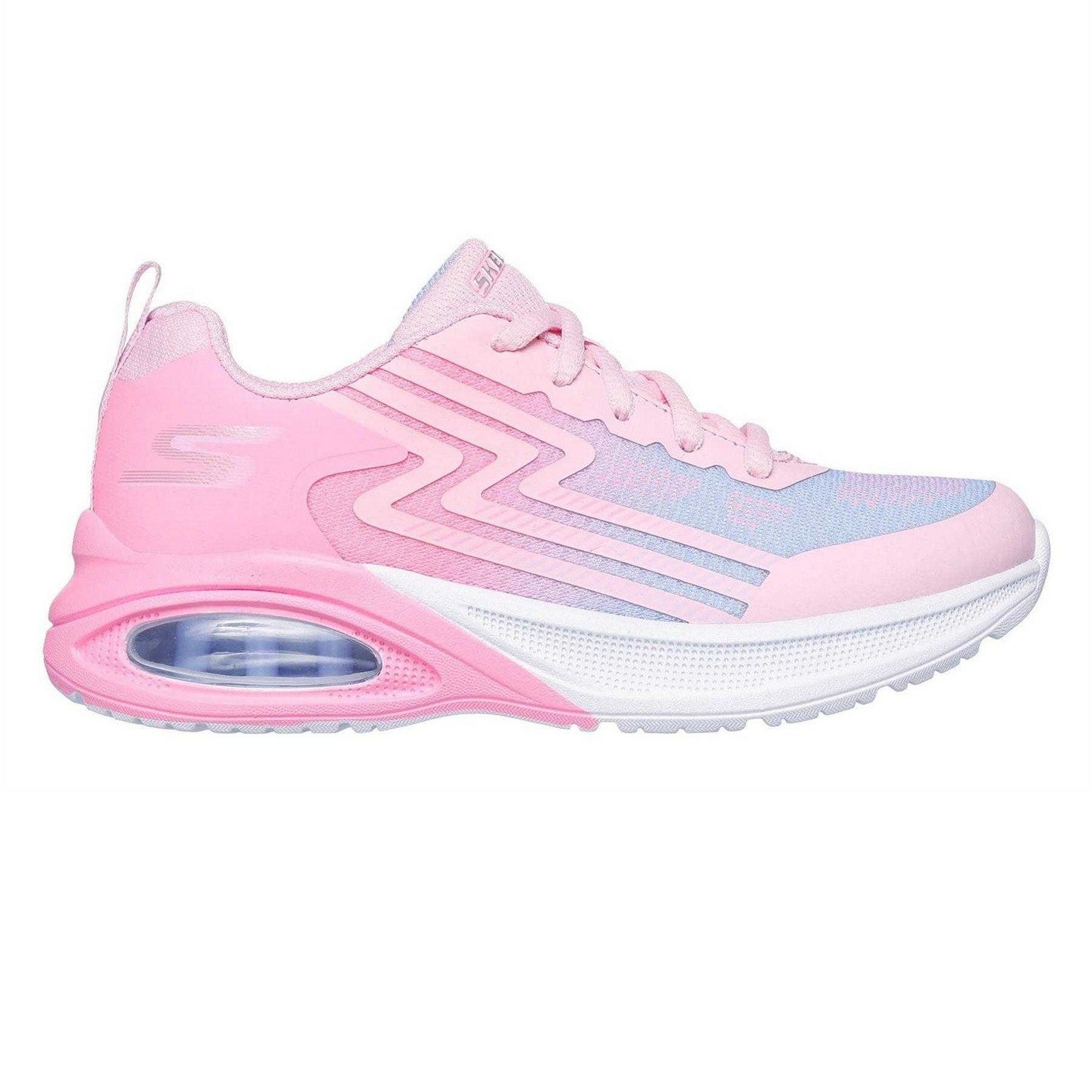 Pink-Purple - Front - Skechers Girls Microspec Max Mesh Trainers