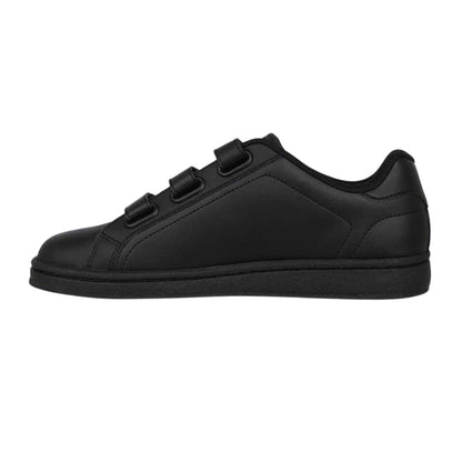 Black-Charcoal - Side - Slazenger Childrens-Kids Ash Vel Flat Trainers
