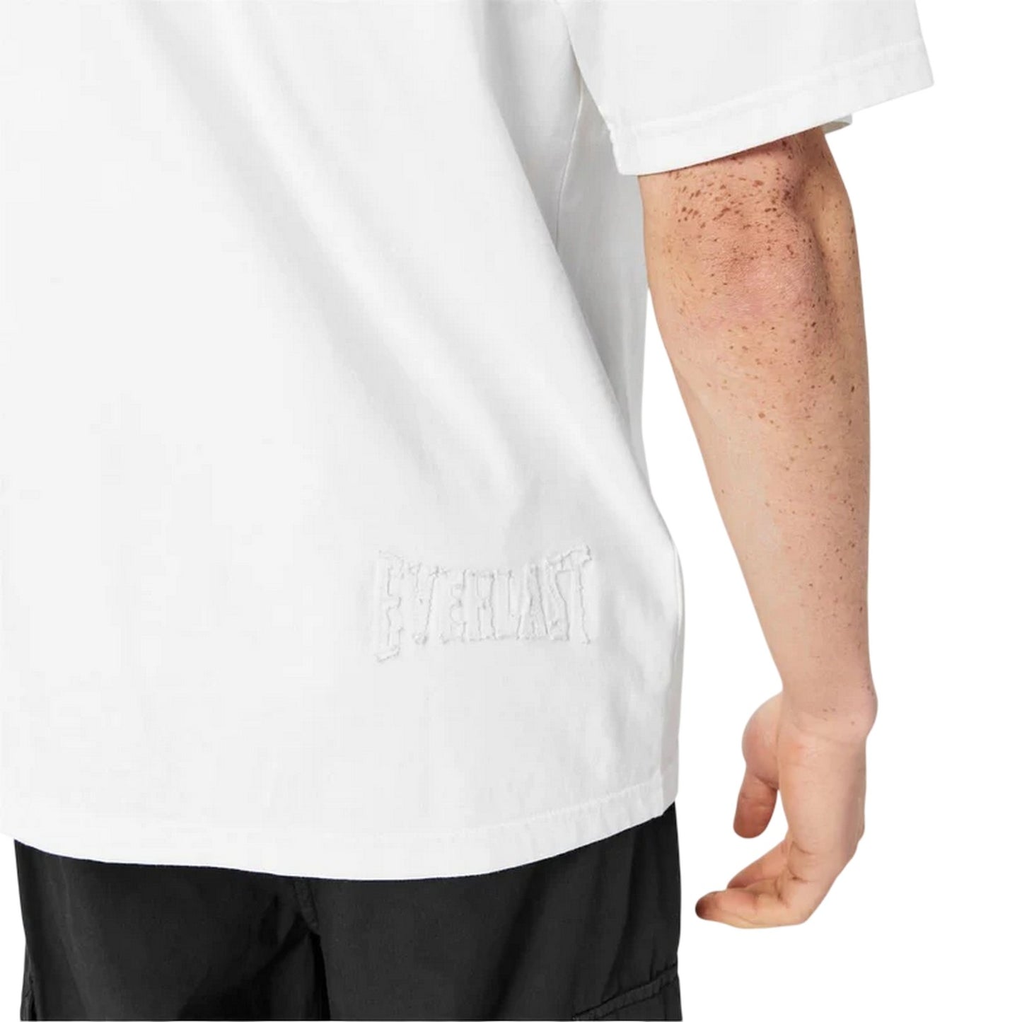White - Side - Everlast Mens 1910 Crew Neck Regular T-Shirt