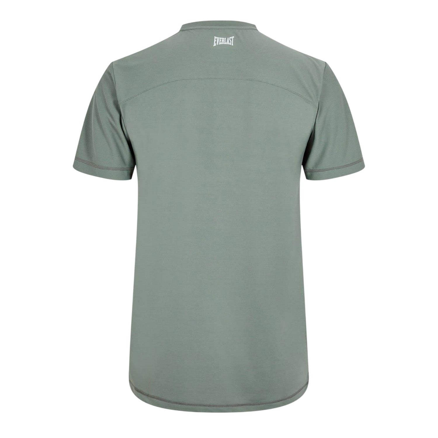 Khaki - Back - Everlast Mens Logo Crew Neck Workout T-Shirt