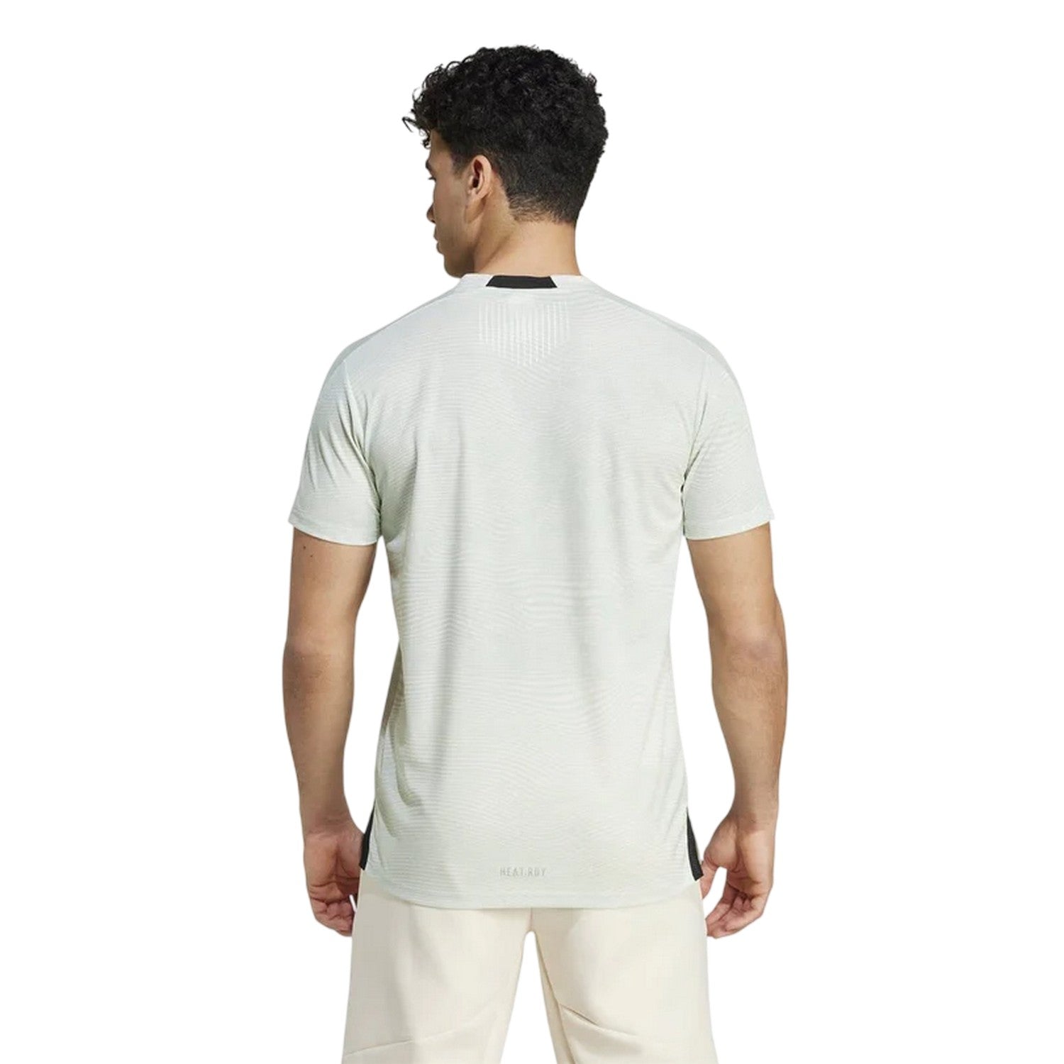 White-Green - Back - Adidas Mens HIIT Heat.Rdy Technology Training T-Shirt