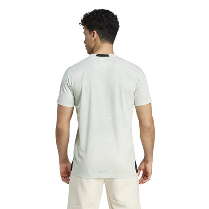 White-Green - Back - Adidas Mens HIIT Heat.Rdy Technology Training T-Shirt