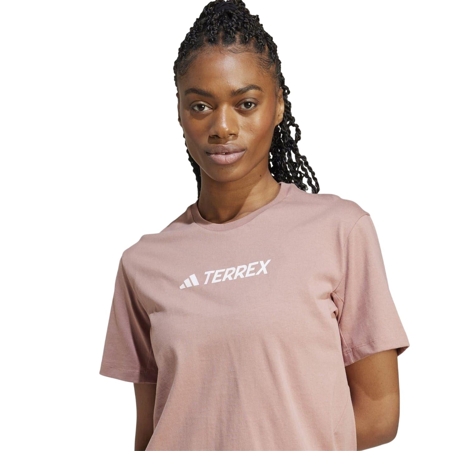 Clay - Side - Adidas Womens-Ladies Terrex Classic Logo T-Shirt
