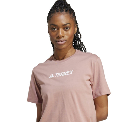Clay - Side - Adidas Womens-Ladies Terrex Classic Logo T-Shirt