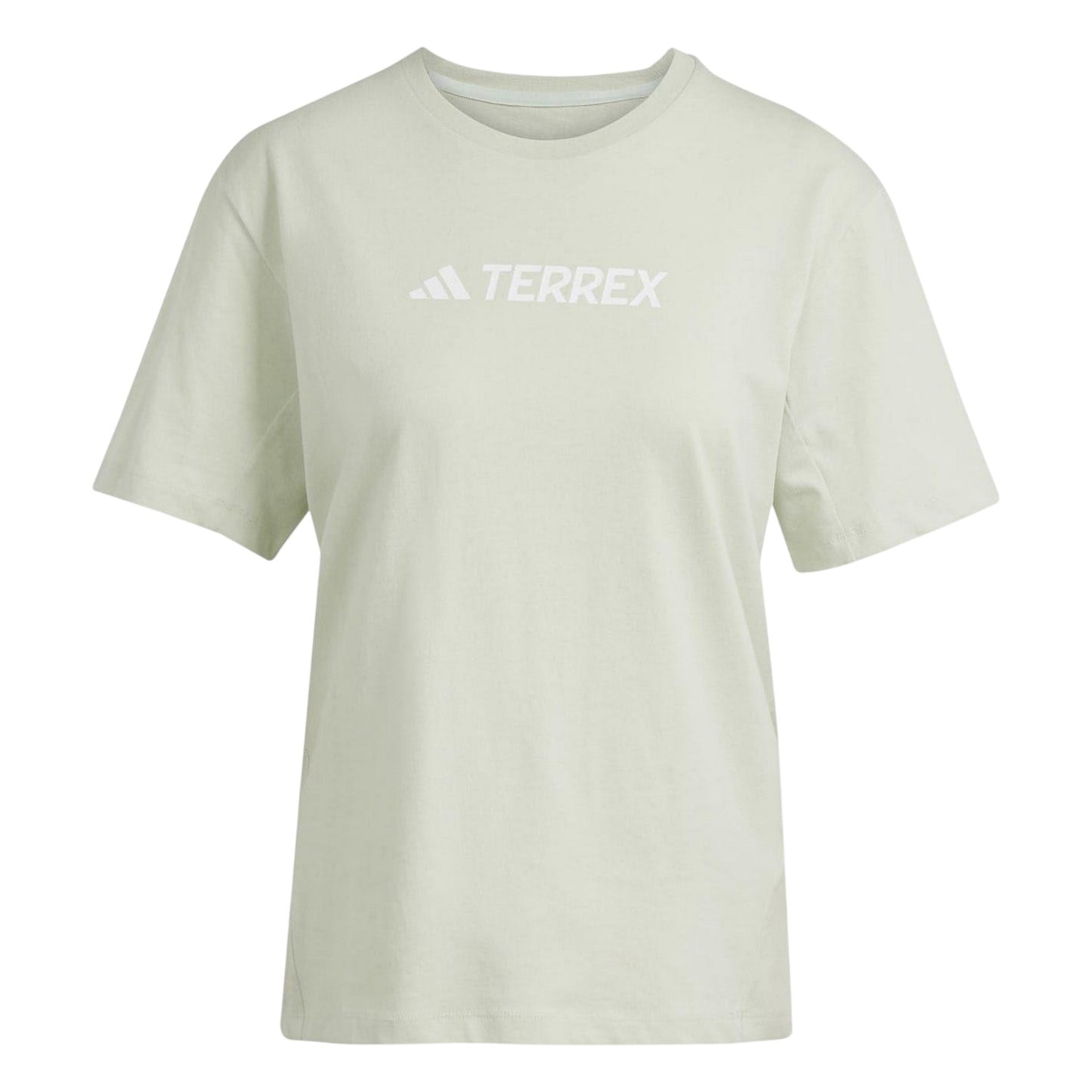 Linen Green - Front - Adidas Womens-Ladies Terrex Classic Logo T-Shirt